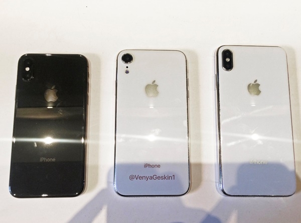 벤야 게스킨이 8월 1일 자신의 트위터에 올린 2018년형 아이폰 3종의 더미 (사진=벤야 게스킨)