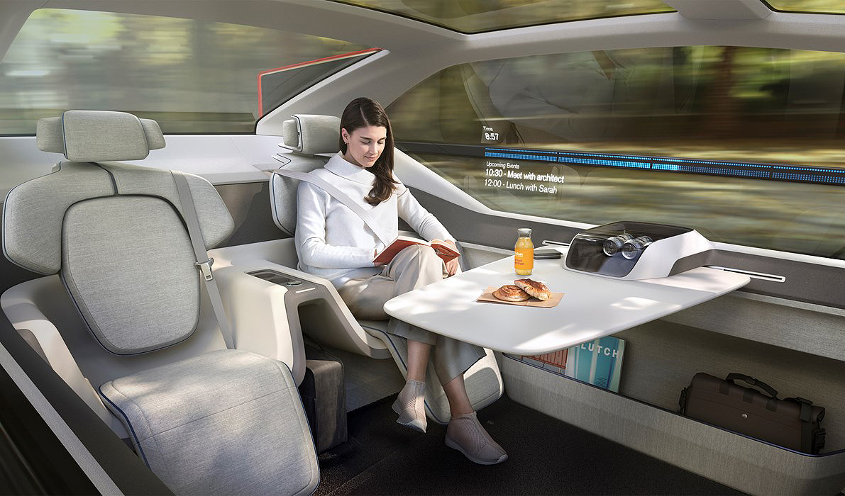 사진은 지난달 5일에 공개한 볼보의 컨셉트카 360c는 자율주행, 전기, 연결 및 안전성을 갖춘 미래의 여행에 대한 총체적인 시각을 제공한다(사진:볼보)