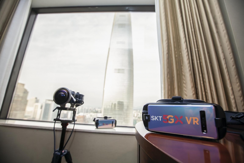 5G VR 생중계를 위한 360도 특수카메라 및 VR기기