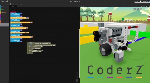 CoderZ 코딩교육 진행 화면