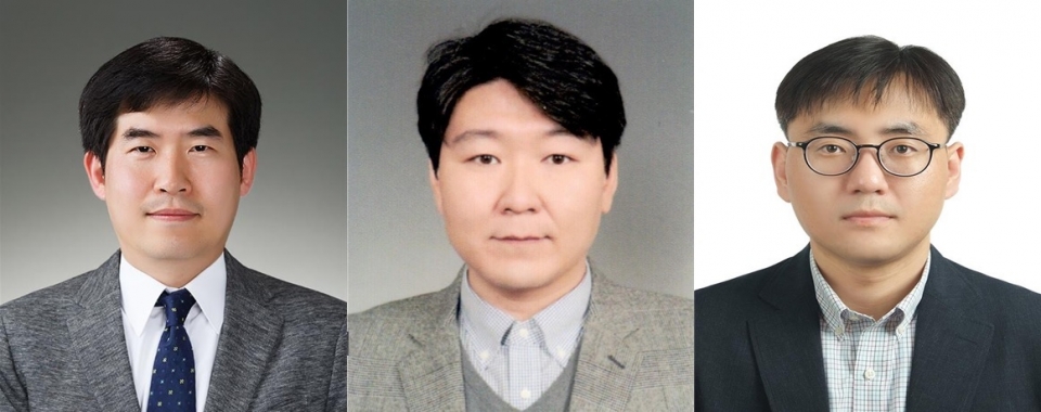 (왼쪽부터)KERI 이상민 센터장, 경희대 박민식 교수, DGIST 이종원 교수