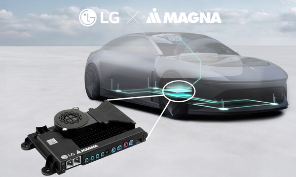 LG전자와 마그나가 공동으로 개발한 자율주행 통합 플랫폼 이미지.