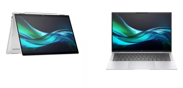 HP가 7일 공개한 신형 엘리트 x360 1040과 엘리브툭 1040 G11 노트북PC.